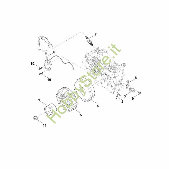 Picture of I - Sistema di accensione e volano EHC 705.0 (EHC705-0001)